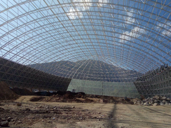 根河干煤棚网架加工案例